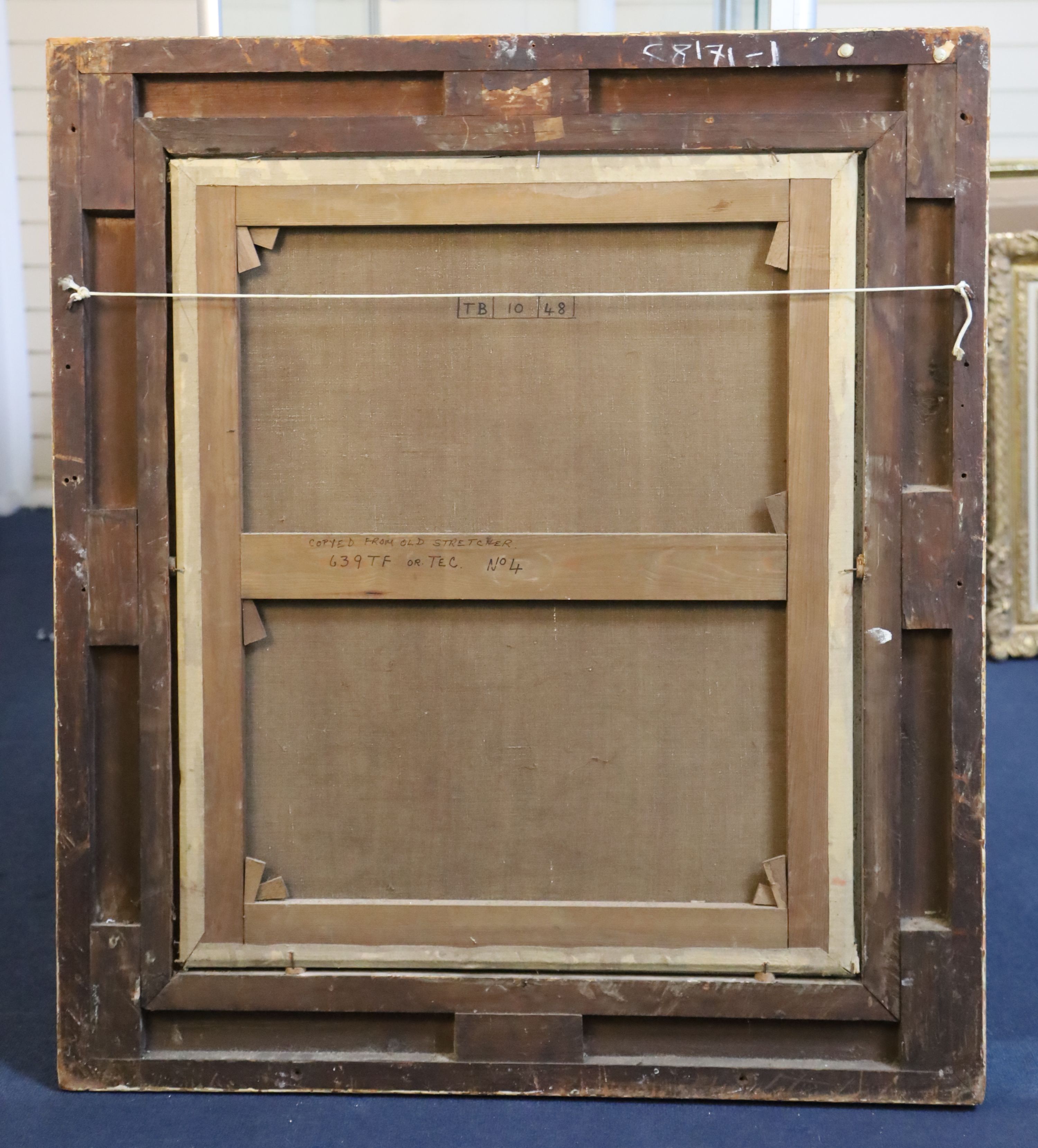 Victorian School Portrait of an army officer framed to the oval, 29.5 x 24.5in.